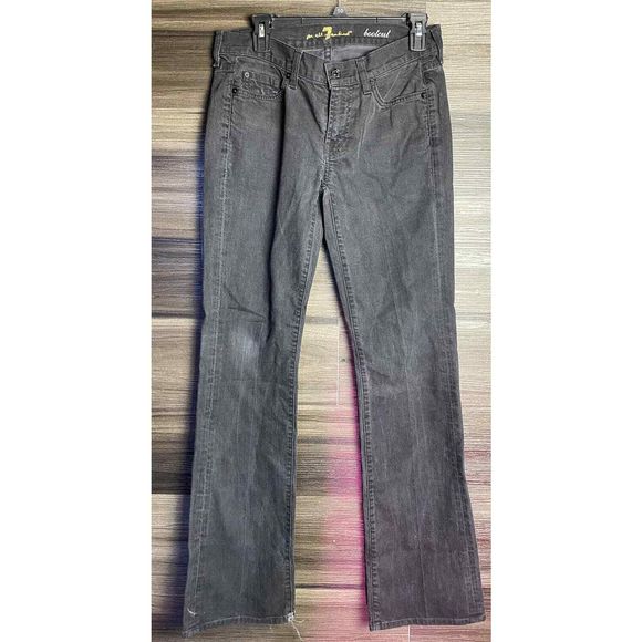 7 For All Mankind Pants - 7 FOR ALL MANKIND BOOTCUT WOMEN'S BLack JEANS SIZE 30 X‎ 33